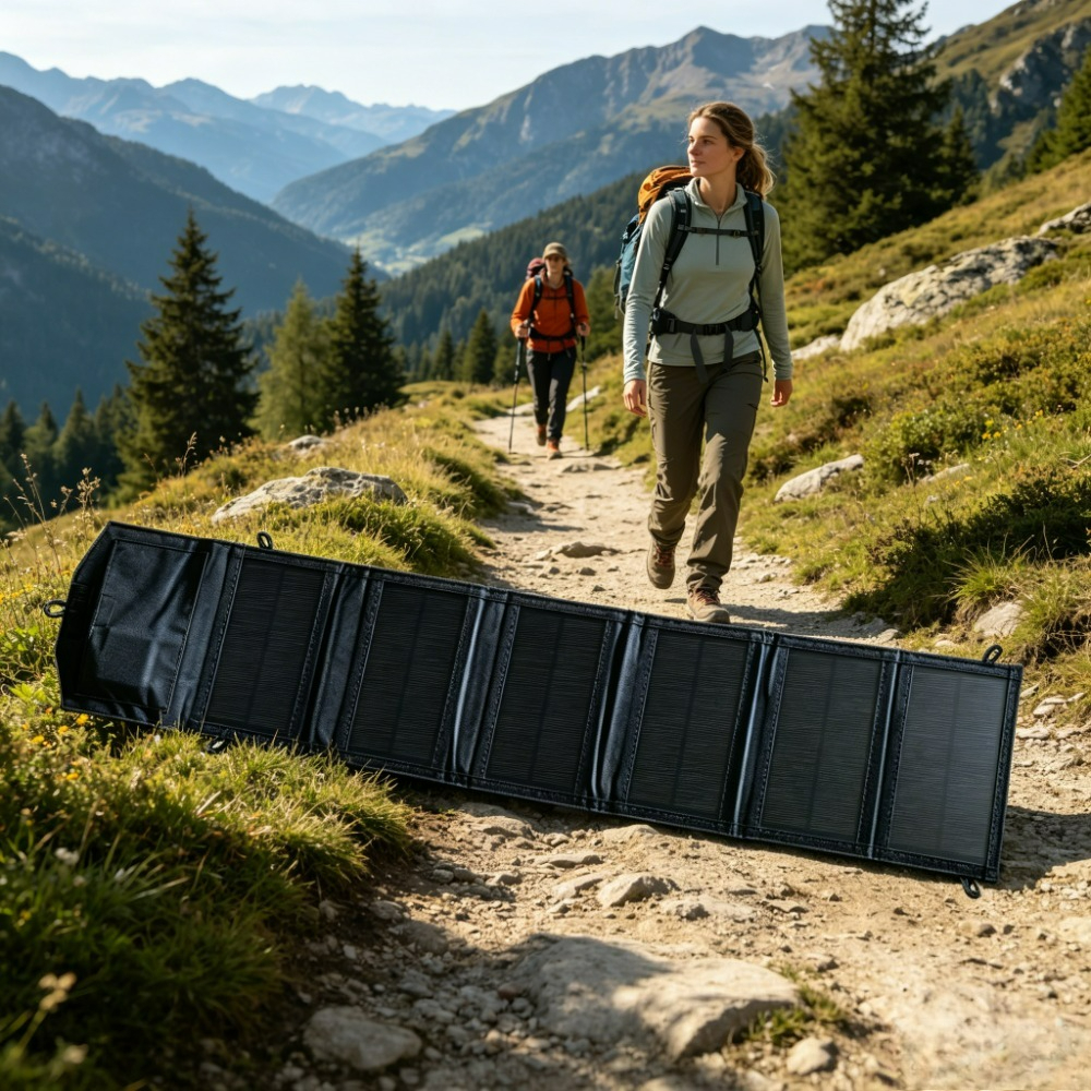 Solar Charger Panel Foldable - Backpack Carry Foldable Waterproof Solar Charging