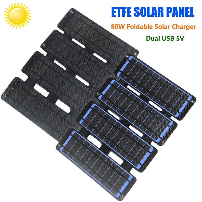 Foldable Solar Panel 80W ETFE  - Solar Charger Panel Foldable recension och pris