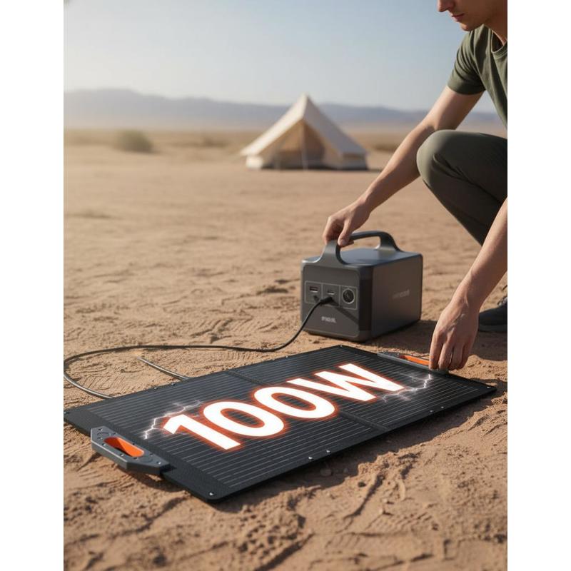100W Foldable Solar Panel, 24% - Solar Charger Panel Foldable recension och pris