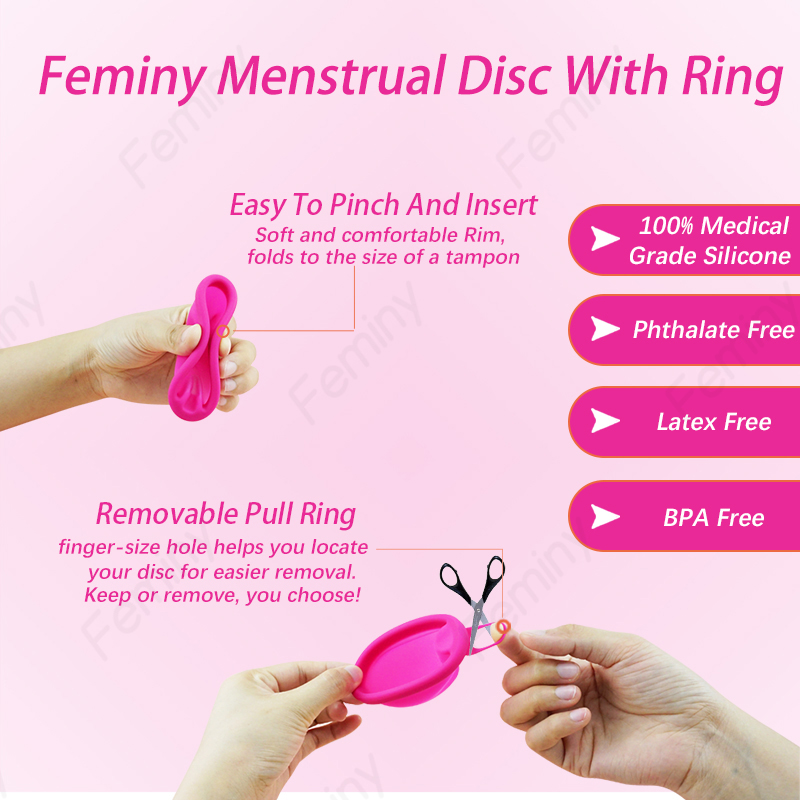 10Pcs Feminy Period Disc 100%  - Menstrual Cup Silicone recension och pris