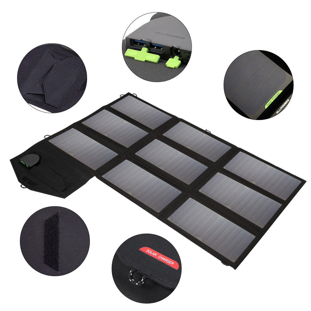 Allpowers Portable Flexilibity - Solar Charger Panel Foldable recension och pris