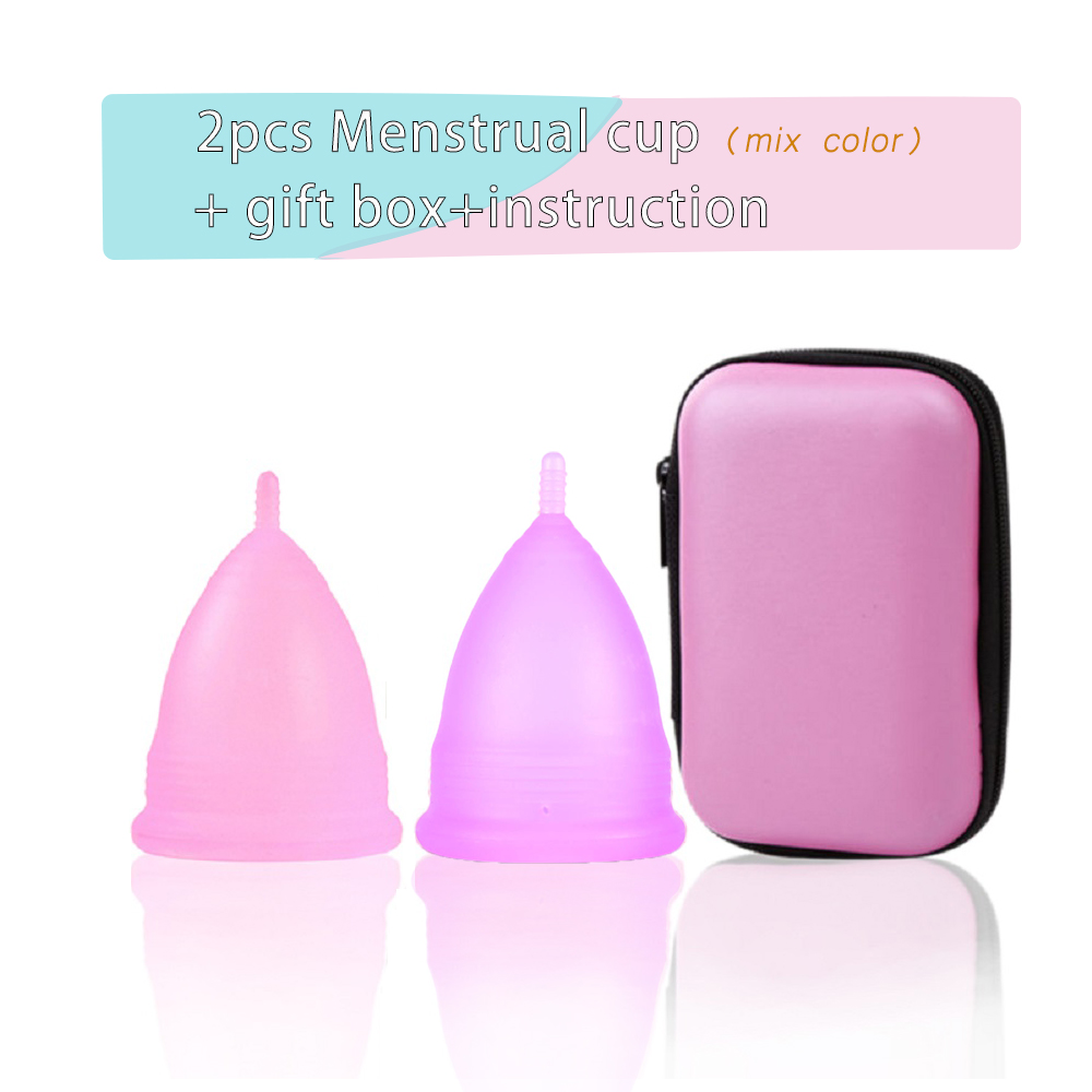 2Pcs Women Menstrual Cup Medic - Menstrual Cup Silicone recension och pris