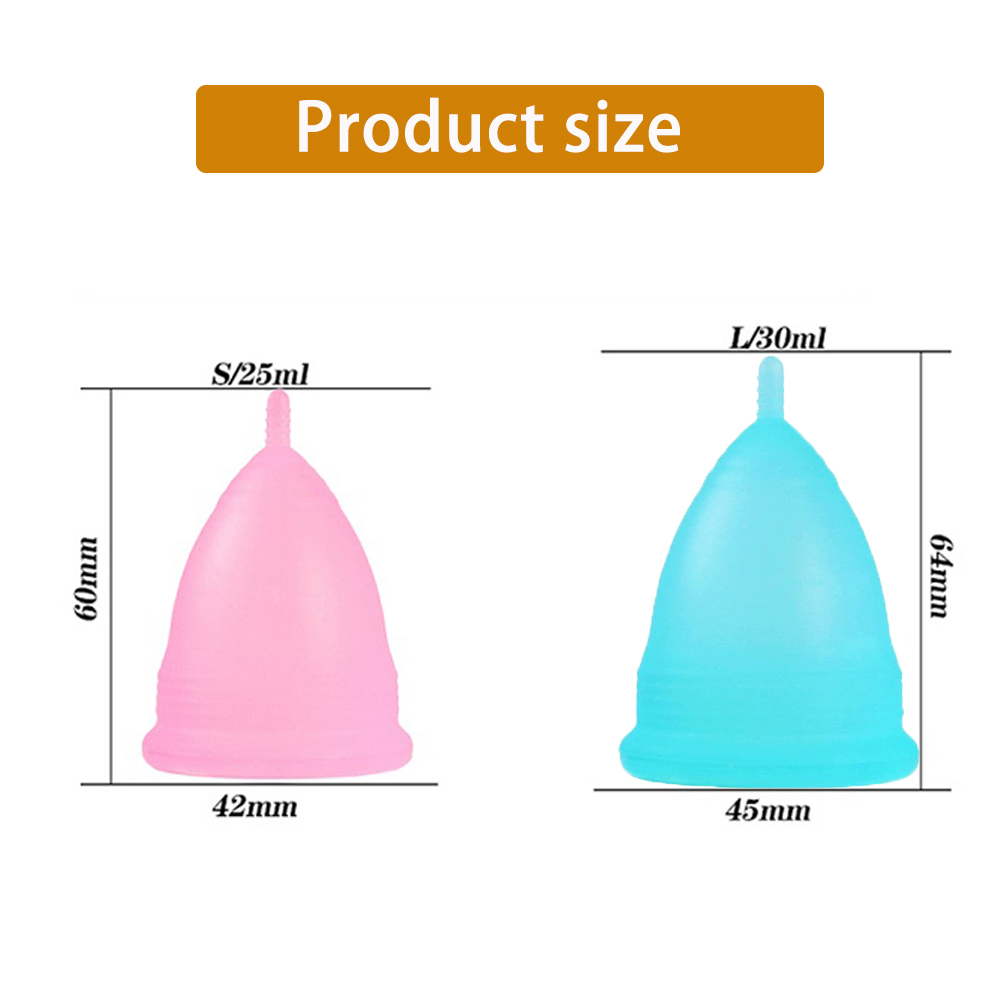 2Pcs Women Menstrual Cup Medic - Menstrual Cup Silicone recension och pris
