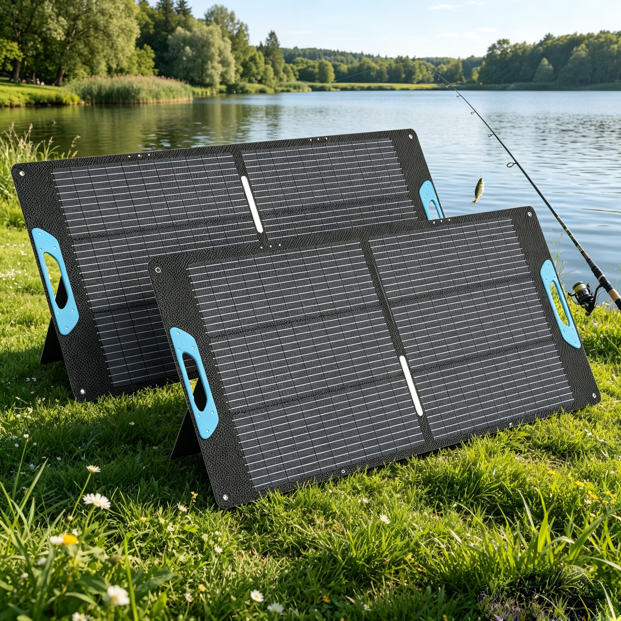 E-POWO 110W/220w Portable Sola - Solar Charger Panel Foldable recension och pris