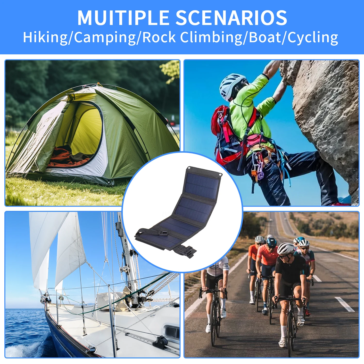 Foldable solar panel 20W 50W 6 - Solar Charger Panel Foldable recension och pris