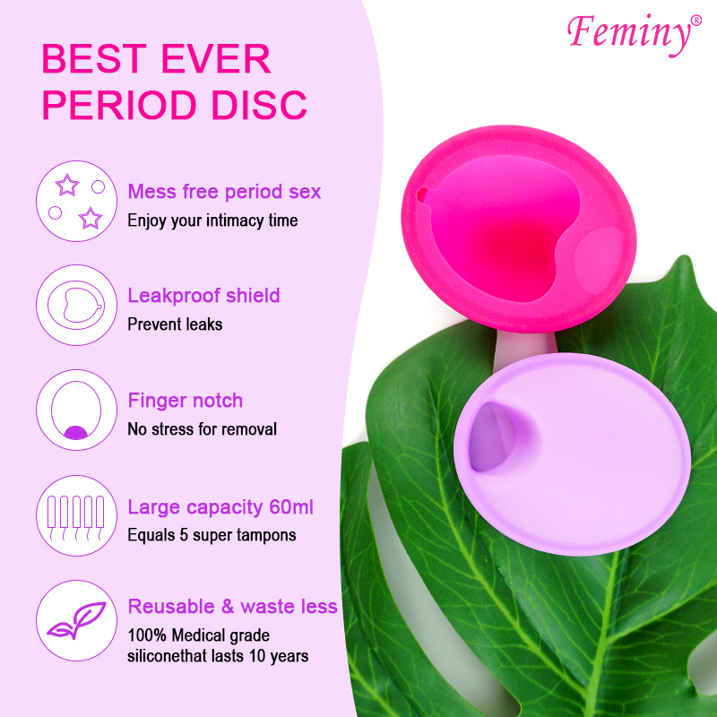 Feminy Reusable Menstrual Disc - Menstrual Cup Silicone recension och pris