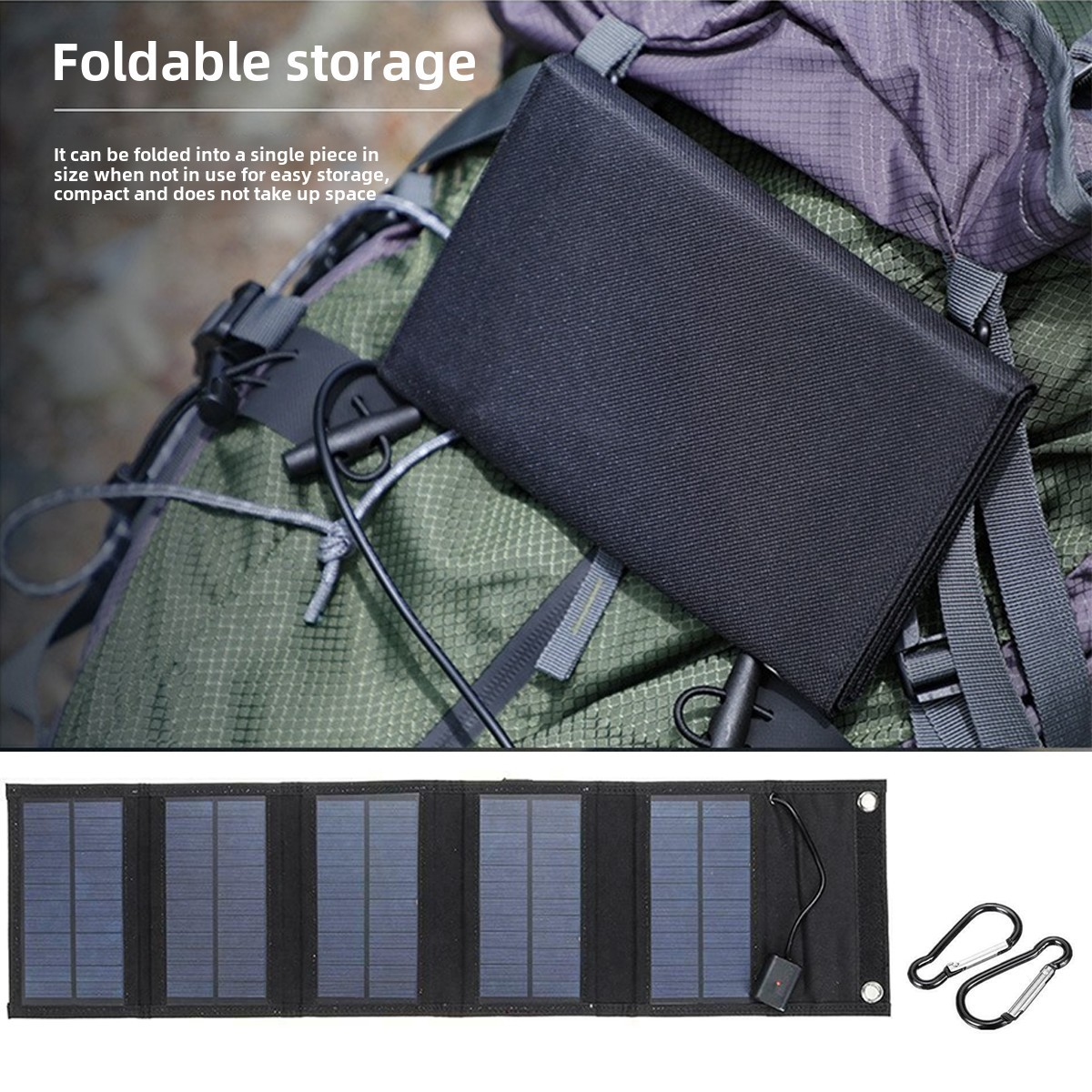 Backpack Carry Portable Foldab - Solar Charger Panel Foldable recension och pris