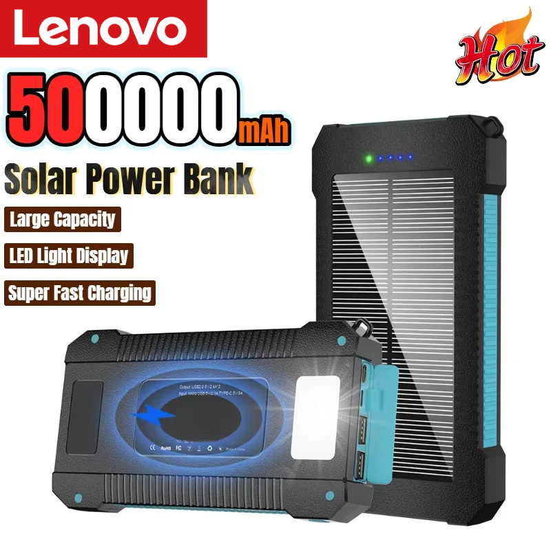 Lenovo 500000mAh Solar Power B - Solar Charger Panel Foldable recension och pris