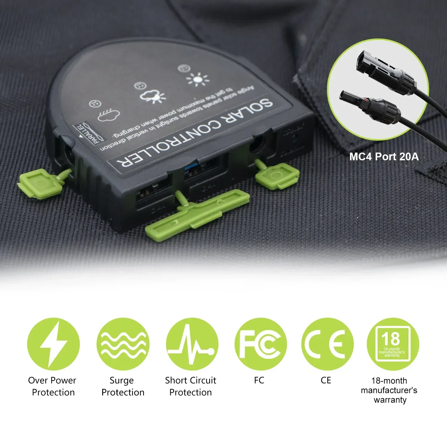 Foldable US Solar Cell  Charge - Solar Charger Panel Foldable recension och pris