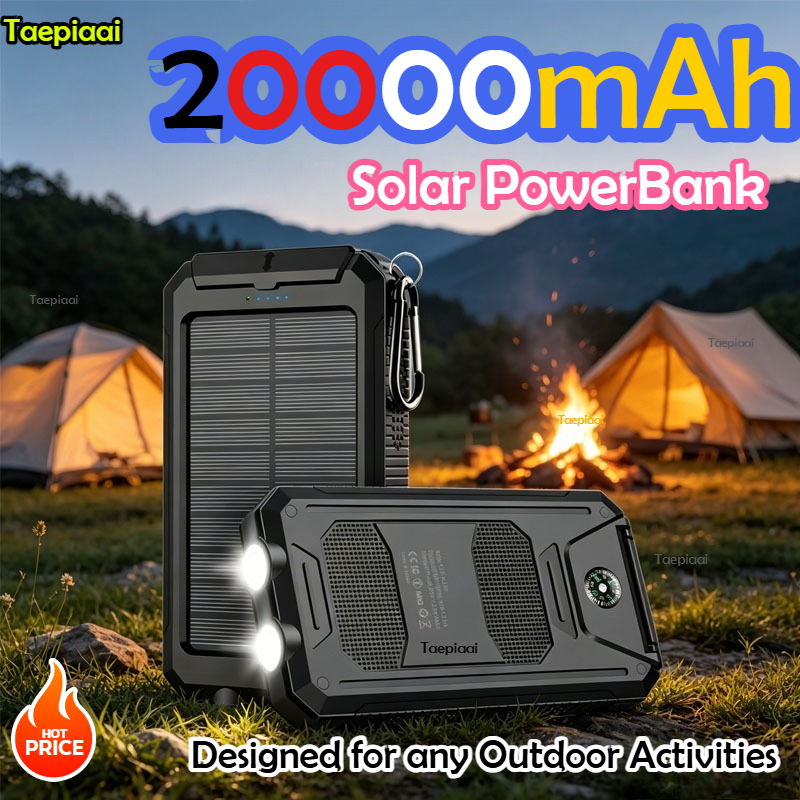20000mAh  Solar Power Bank Por - Solar Charger Panel Foldable recension och pris