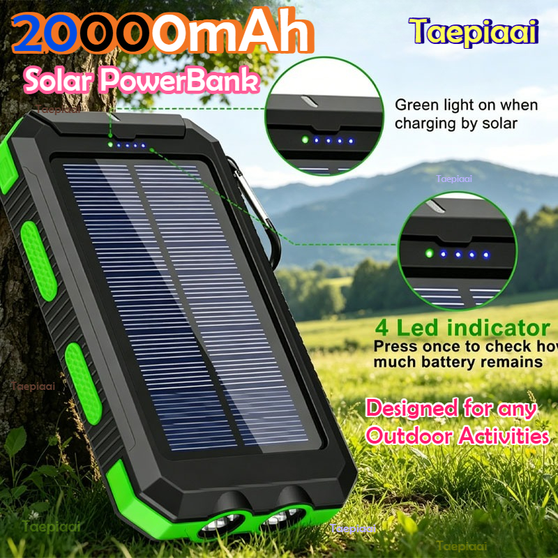 20000mAh  Solar Power Bank Por - Solar Charger Panel Foldable recension och pris