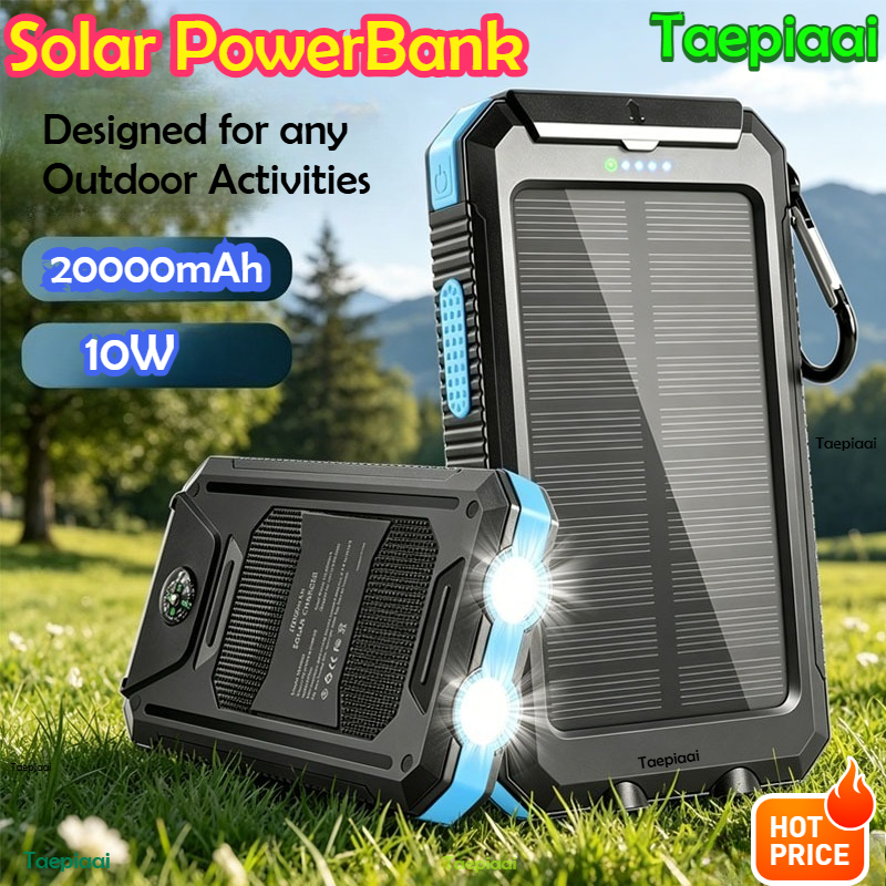 20000mAh  Solar Power Bank Por - Solar Charger Panel Foldable recension och pris