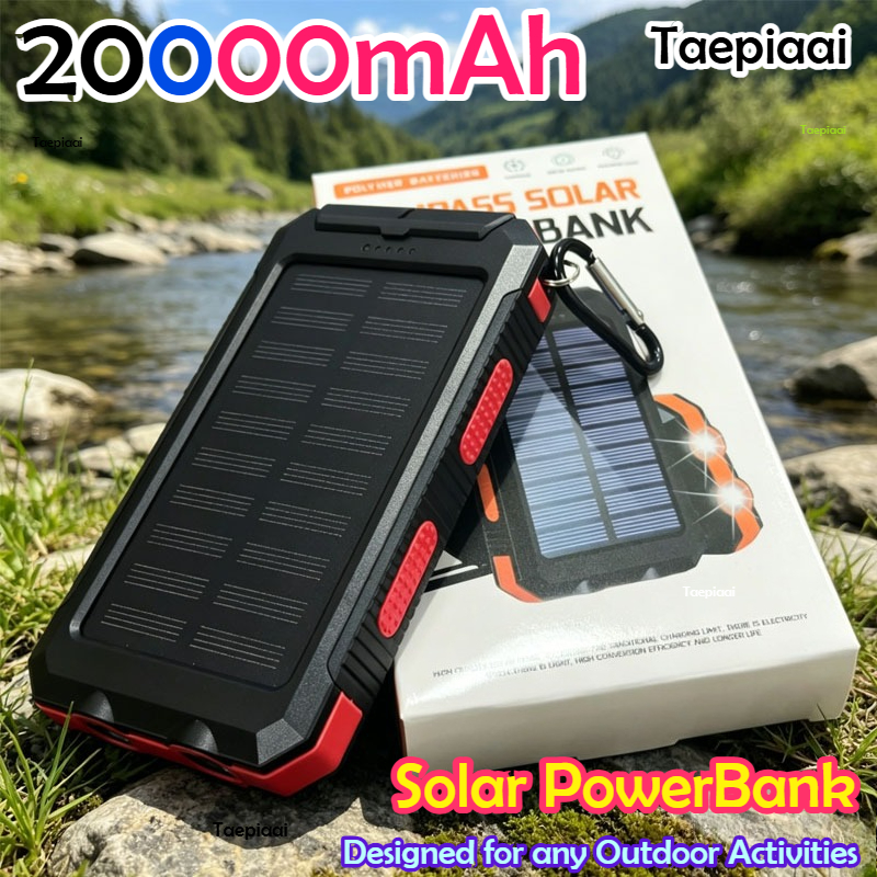 20000mAh  Solar Power Bank Por - Solar Charger Panel Foldable recension och pris