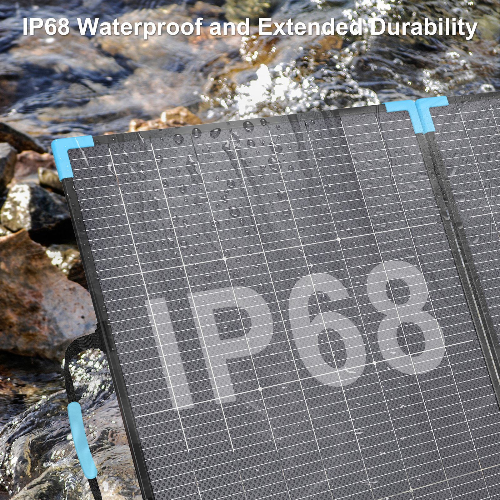 E-POWO 20V Bifacial Solar Pane - Solar Charger Panel Foldable recension och pris