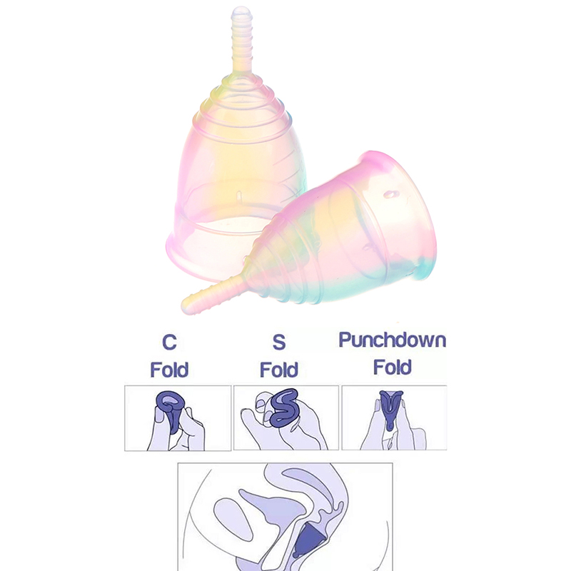 1PCS Women Colorful Cup Medica - Menstrual Cup Silicone recension och pris