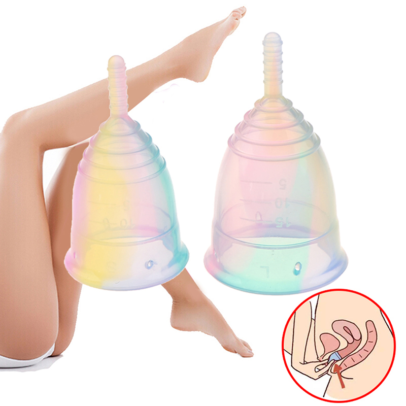 1PCS Women Colorful Cup Medica - Menstrual Cup Silicone recension och pris