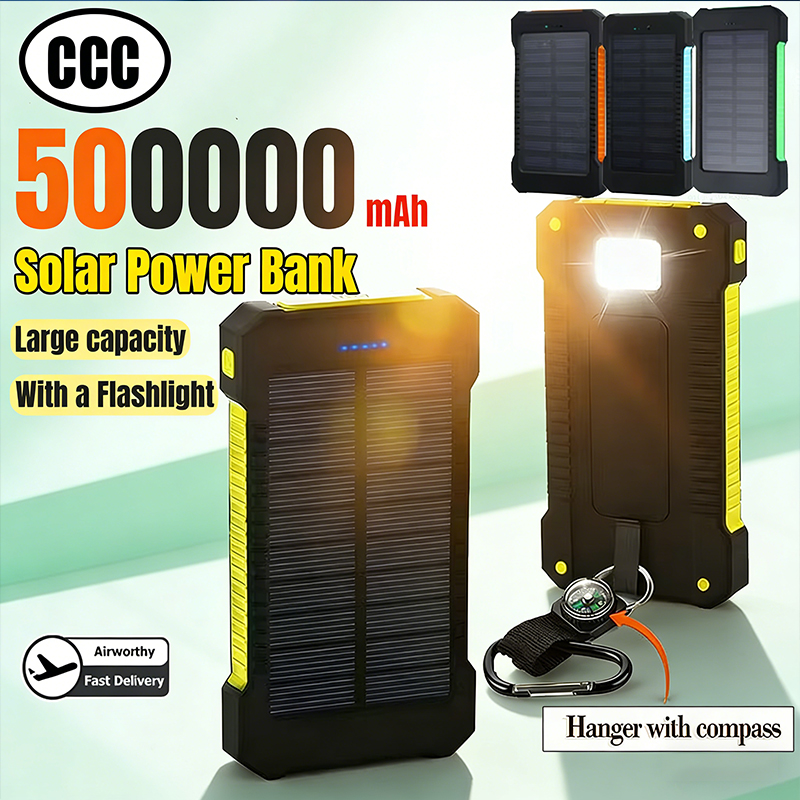 500000mAh Waterproof Outdoor S - Solar Charger Panel Foldable recension och pris